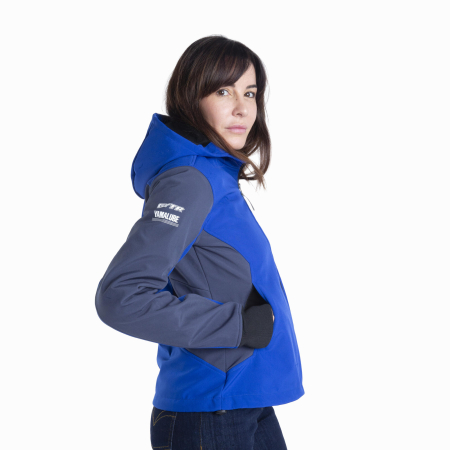 Paddock Blue Damen Softshell Motorradjacke