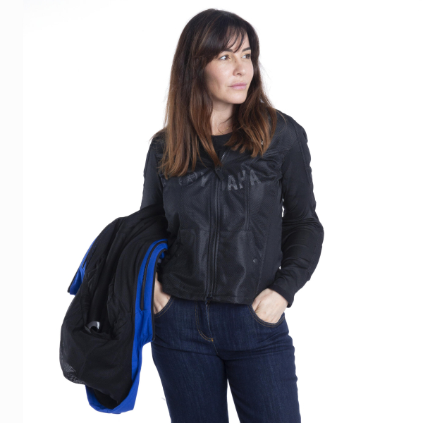 Paddock Blue Damen Softshell Motorradjacke
