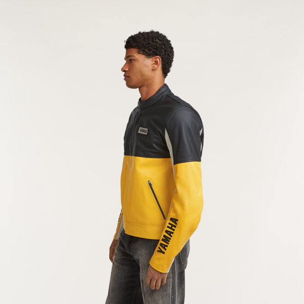 Sport Heritage Fahrerjacke aus Leder für Herren